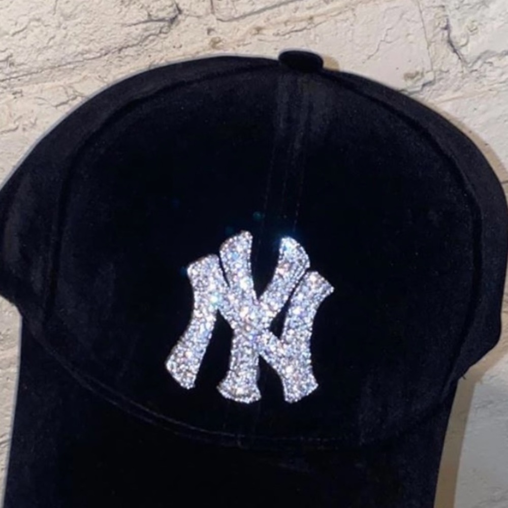 Velour bling hat